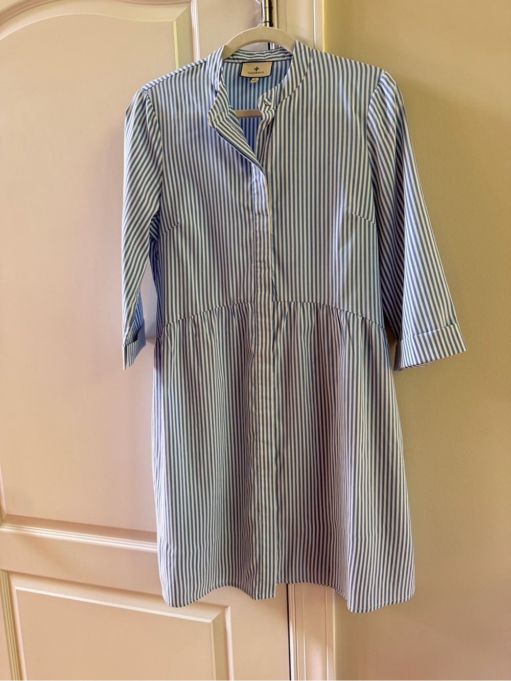 Tuckernuck Blue Stripe Royal Shirt Dress